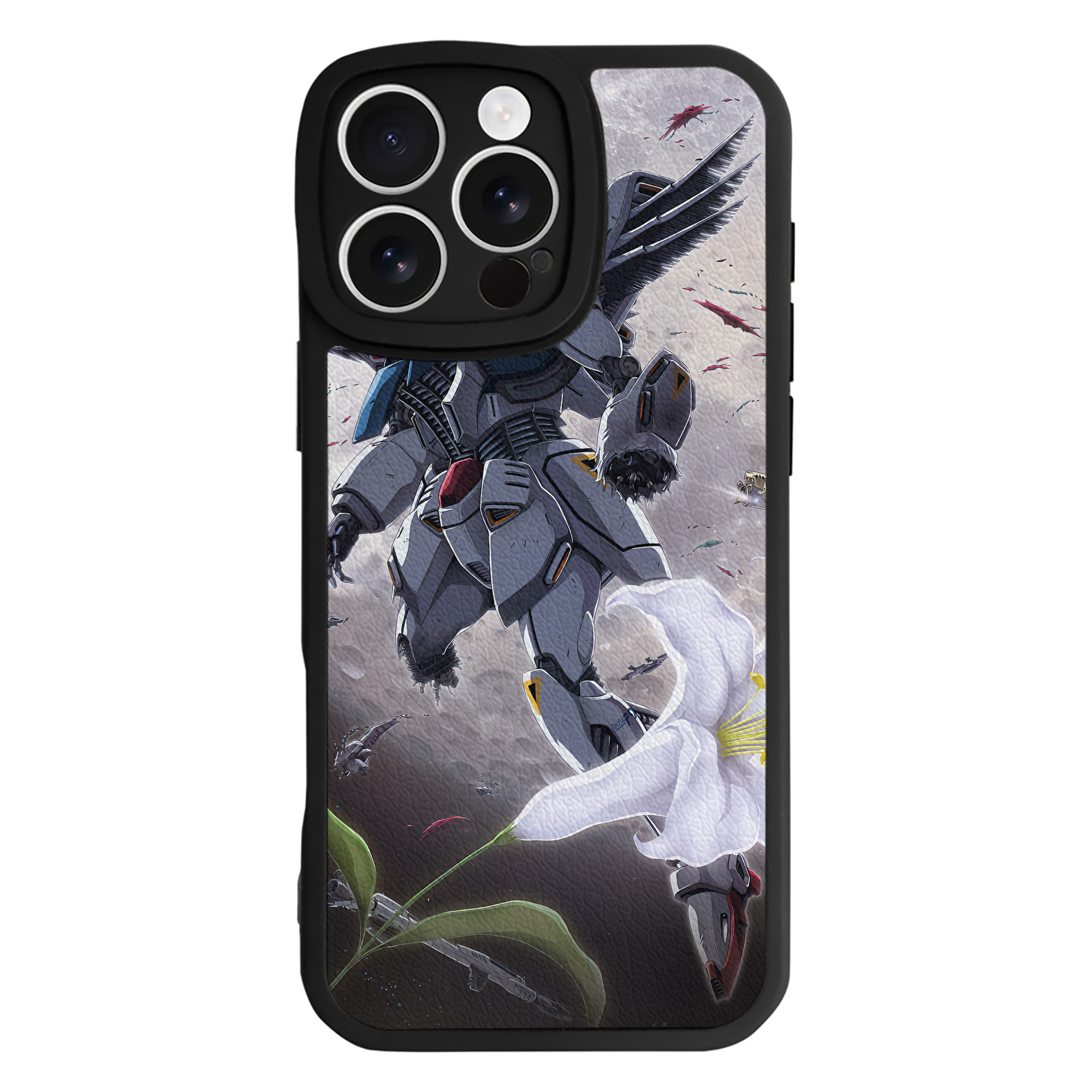 （画像用） 機動戦士ガンダム Mobile Suit Gundam 【iPhone 16シリーズ対応】シリコンスマホケース（レザー調） 材質：シリコン